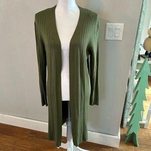Green Sweater Duster